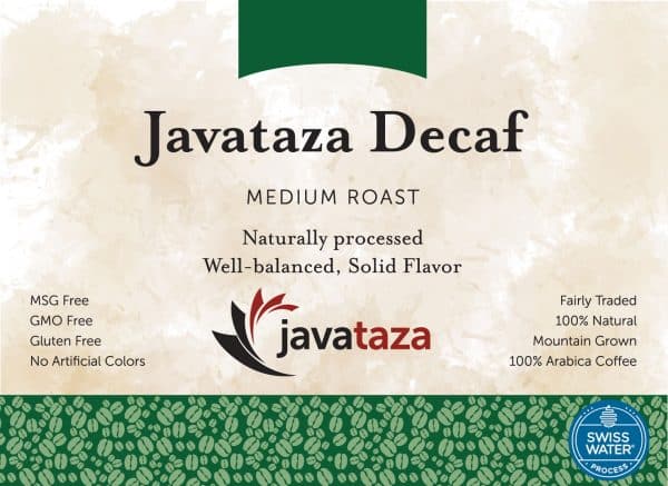 javataza fair trade decaf coffee for sale swiss water processed