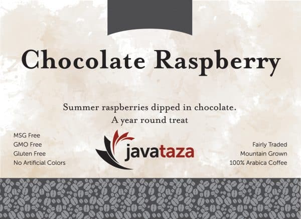 chocolate raspberry ground flavored coffee